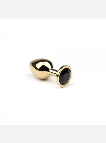 Анальная пробка, Gold Black Diamond, S Анальная пробка, Gold Black Diamond, S