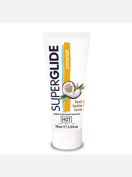 Съедобный лубрикант на водной основе, <br>КОКОС Superglide<br> HOT Съедобный лубрикант на водной основе, <br>КОКОС Superglide<br> HOT